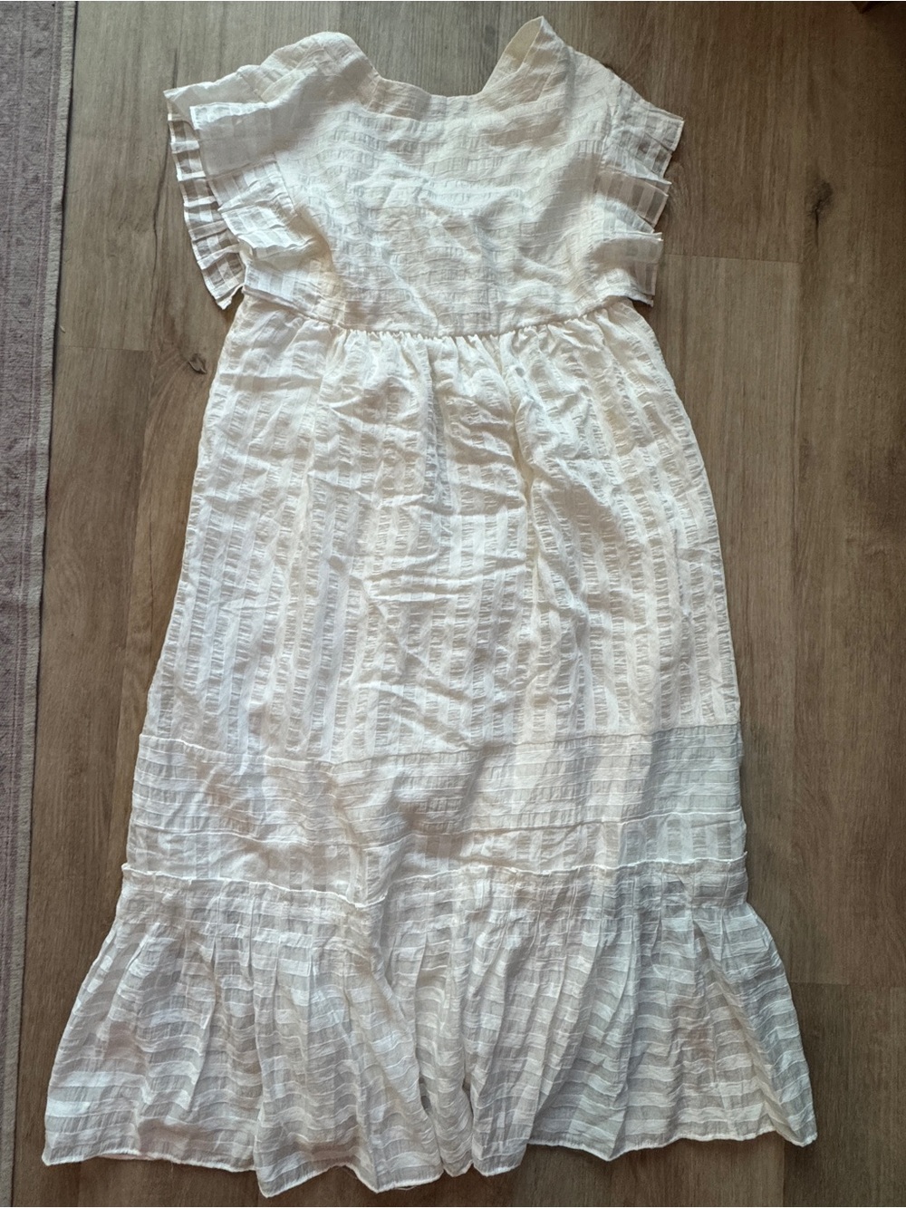 By Anthropologie V-Neck Ruffled Tiered Babydoll Dress sz XS - Picture 10 of 11